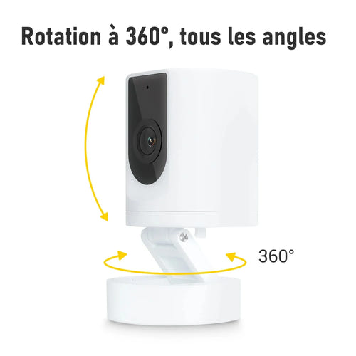 BoyKeep K11-4 - Caméra de surveillance intérieure 1080p, babyphone et animaux : cube 1080p