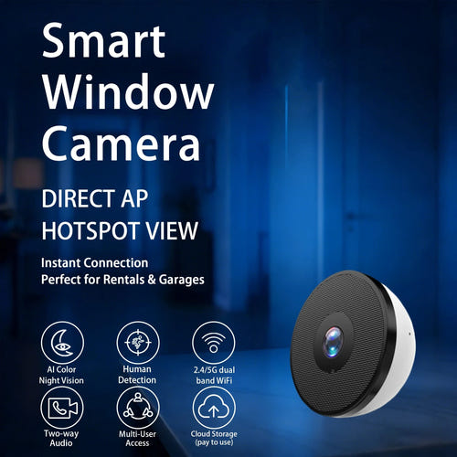 BoyKeep K12 - caméra de surveillance 2K wifi double bande, vision nocturne couleur et son bidirectionnel - visuel 1