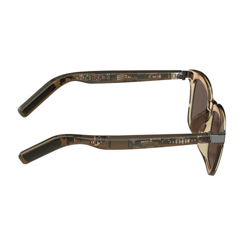 COLMi G06 - Lunettes audio Bluetooth 5.2 (marron) : zone tactile sur la branche G06