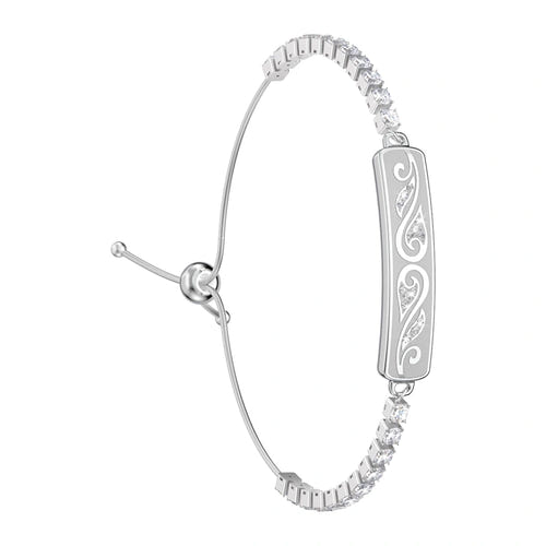 COLMi M06 - Bracelet connecté bijou et santé (argent) : poignet argenté