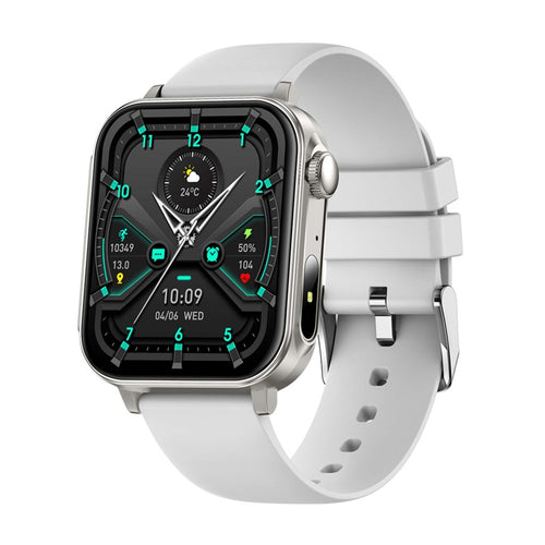 COLMi P80 - Montre connectée avec appels Bluetooth, bracelet silicone argent - visuel 1