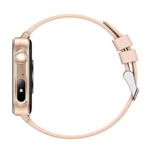 COLMi P80 - Montre connectée suivi cardiaque 8 canaux, bracelet silicone or : cadran or P80