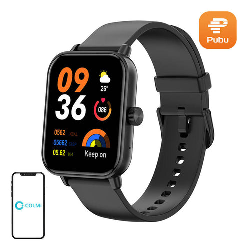 COLMi P81 - Montre connectée santé 1,9 pouce, coloris noir - visuel 1
