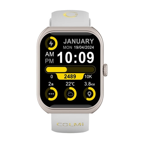 COLMi P86 - Montre connectée AMOLED 1,93 pouce, coloris or : écran AMOLED couleurs P86