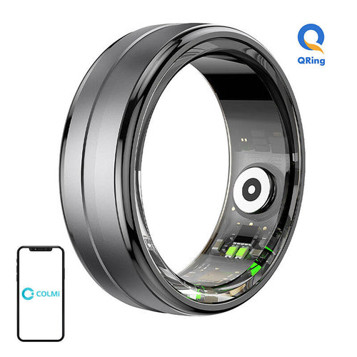 COLMi R06 - bague connectée taille 11, diamètre 20,3 mm, noire - visuel 1