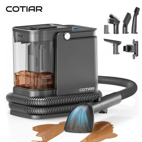 COTIAR TW30 - Nettoyeur de tapis et de tissus portatif 800 W, 16 kPa : vue de face