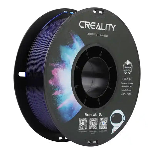 Creality CR-PETG - Filament 3D 1,75 mm 1 kg, bleu transparent