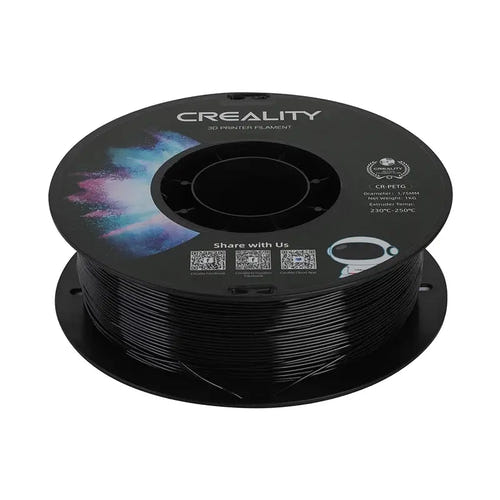 Creality CR-PETG - Filament 3D 1,75 mm 1 kg, noir : bobine 1 kg