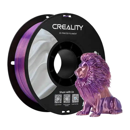 Creality CR-Silk PLA - Filament 3D effet soie 1,75 mm 1 kg, rose-violet