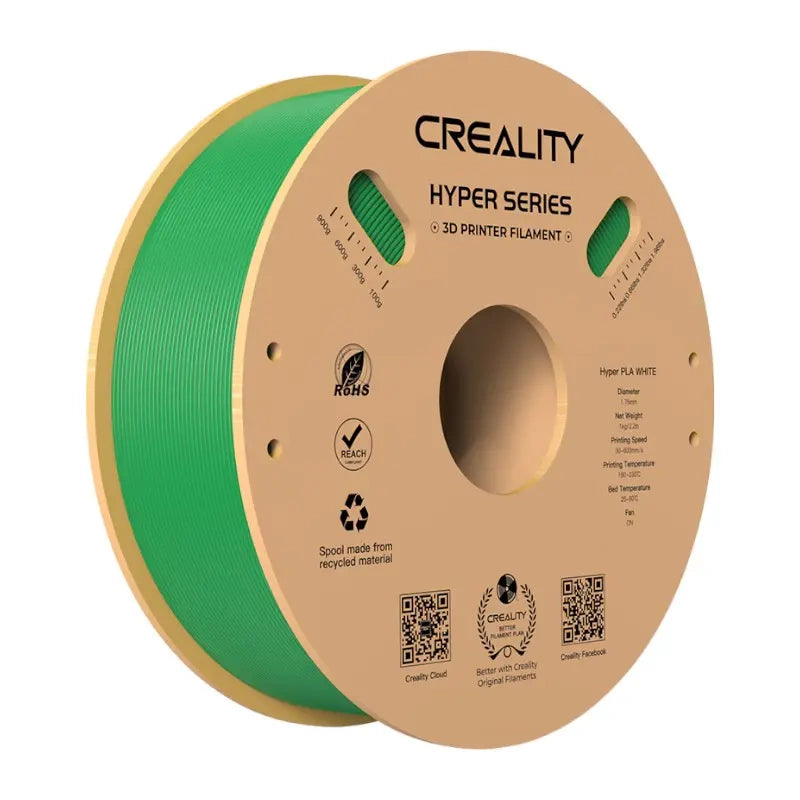 Creality Hyper PLA — Filament 3D haute vitesse 1,75 mm (vert) — visuel 1