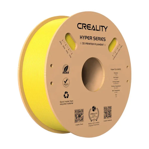 Creality Hyper PLA - Filament jaune 1,75 mm 1 kg pour impression 3D rapide : bobine