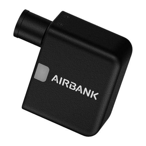 Cycplus AS1 Pocket Airbank - mini pompe électrique 100 PSI de 95 g : aluminium noire
