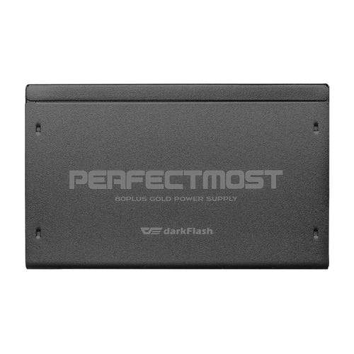 darkFlash PMT850A3 - Alimentation PC 850 W ATX 3.1, 80 Plus Gold, noire : faisceau câbles modulaires plats