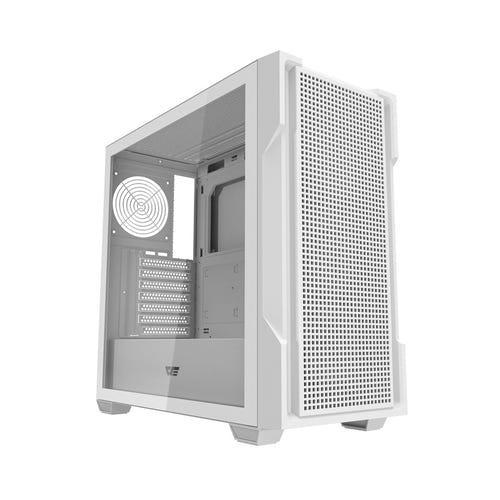 darkFlash - Boîtier PC DS900 Mesh (blanc, sans ventilateurs) : vue ensemble