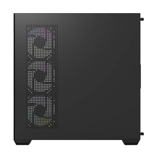 darkFlash - Boîtier PC DS900 panoramique + 7 ventilateurs ARGB (noir) : intérieur