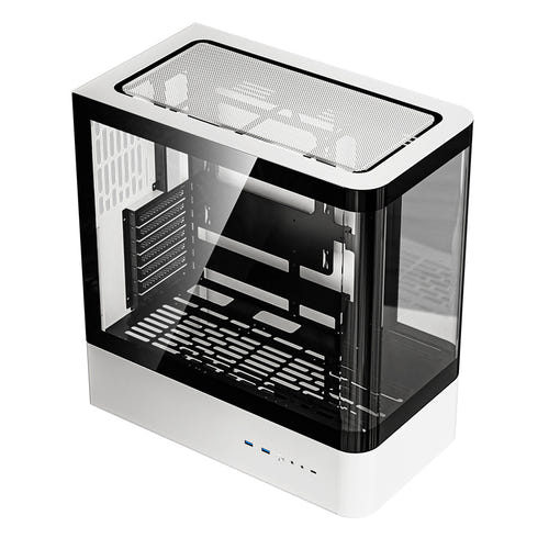 darkFlash - Boîtier PC HM1 verre incurvé anti-reflet (noir et blanc)