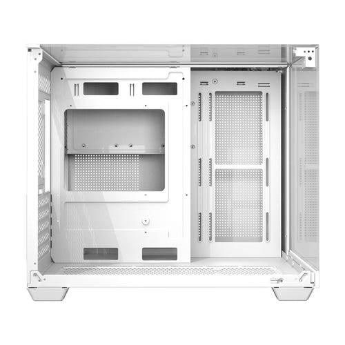 darkFlash - Boîtier PC TH285M triple vitrage (blanc, sans ventilateurs) : intérieur