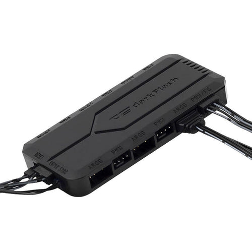 darkFlash - Contrôleur de ventilateurs RC2 (6 ARGB + 5 PWM, télécommande) (vue 3)