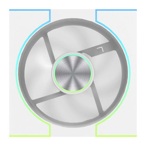darkFlash DM8 LINE - ventilateur PC ARGB PWM blanc : sept pales