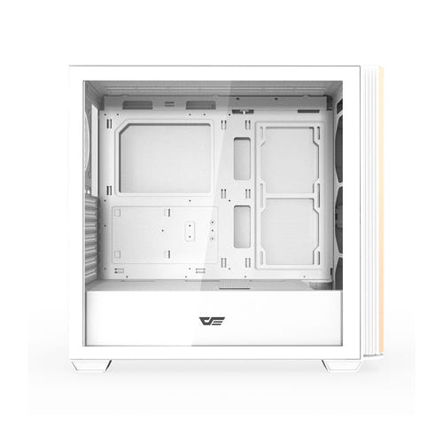 darkFlash DS900WS ATX - Boîtier PC moyenne tour livré sans ventilateur (blanc) - visuel 3
