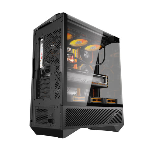 darkFlash DY460 - Boîtier PC vitré avec 4 ventilateurs ARGB (noir) (vue 3)
