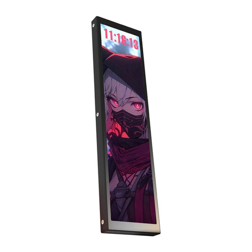 darkFlash V92 Noir - Écran IPS 9,2 pouces étiré pour températures et widgets : support L