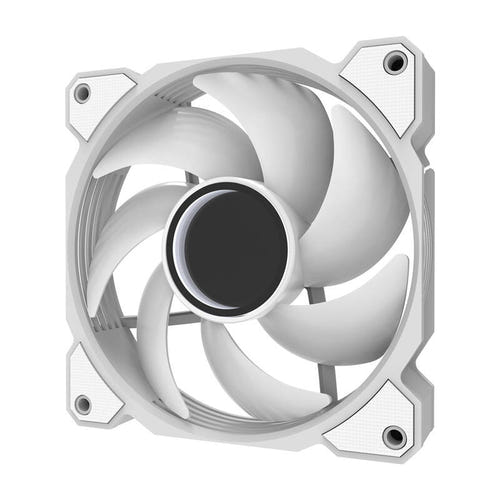 darkFlash - Ventilateur PC DR08 ARGB 120 mm PWM (59 CFM, blanc)