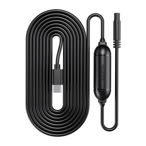 DDPAI DC003 - kit d'alimentation OBD pour dashcam MINI 2X, N1, N2 et N5 : câble 3 m enroule USB-C