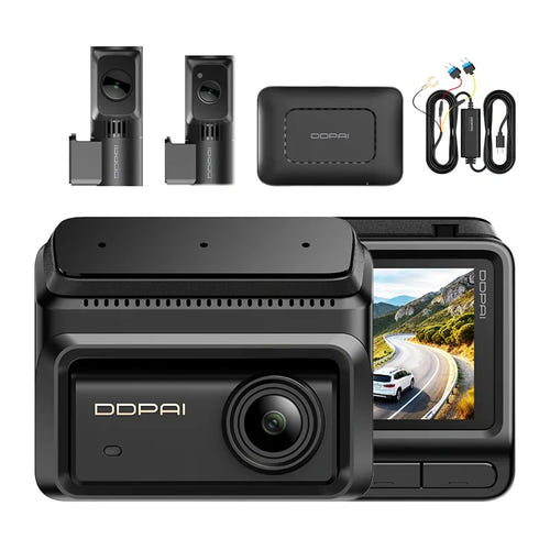 DDPAI Z90T 4G - dashcam 3 caméras avant, arrière et habitacle, 4K, connectée 4G : trois caméras et accessoires