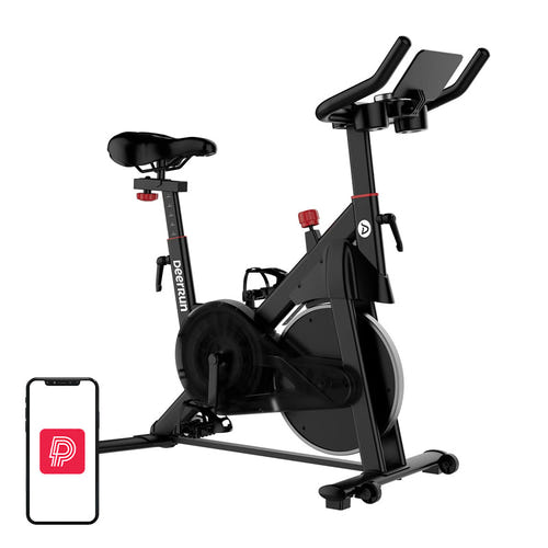 DeerRun S500 Pro - Vélo d'appartement magnétique 32 niveaux, noir