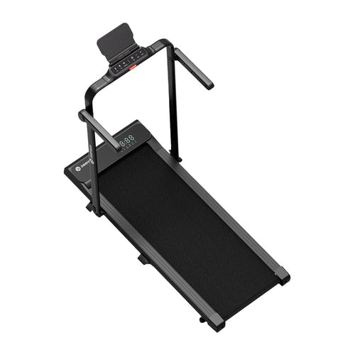 DeerRun A6 Plus - tapis de course pliant 12 km/h avec pente manuelle de 5 % : déplié salon