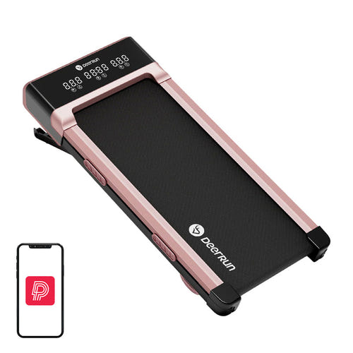 DeerRun Z10 - Tapis de course plat à pente automatique 12 %, rose (vue 1)