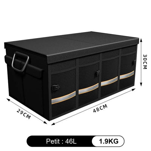EAFC - bac de coffre pliable 46 L en tissu Oxford, séparateurs et couvercle amovibles : 46 L vue principale