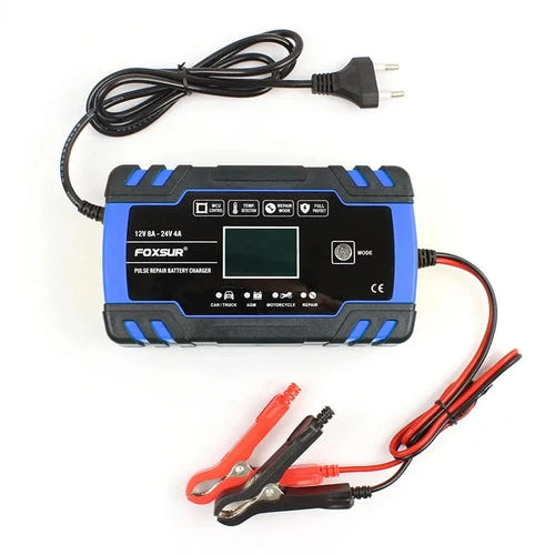 EAFC Chargeur de batterie intelligent 12 V 8 A / 24 V 4 A - mode réparation par impulsions : 12 V 24 V galerie 01