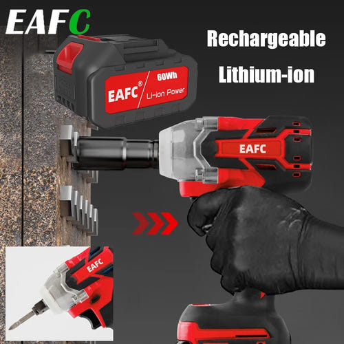 EAFC - clé à chocs électrique sans fil brushless, 350 N.m : vue de face