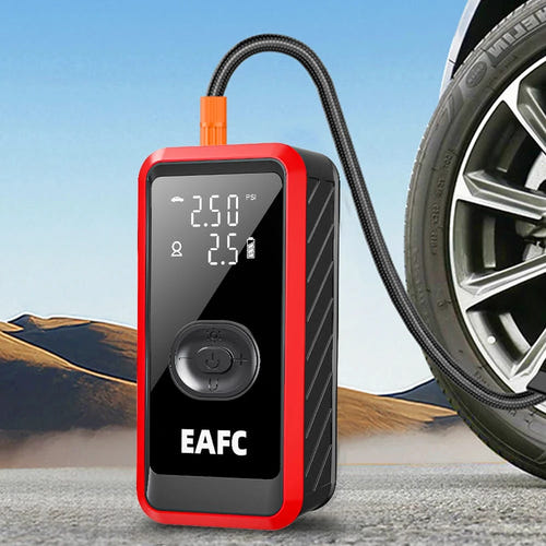 EAFC Compresseur portable 150 PSI - gonfleur sans fil pour pneus, vélos et ballons, USB-C - visuel 1
