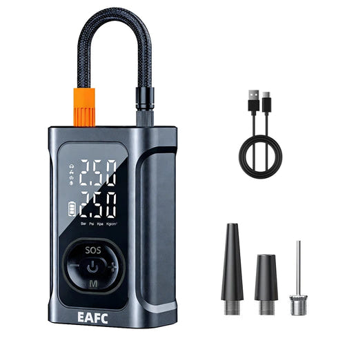 EAFC Compresseur portable rechargeable - 260 L/min, écran numérique, arrêt automatique - visuel 1