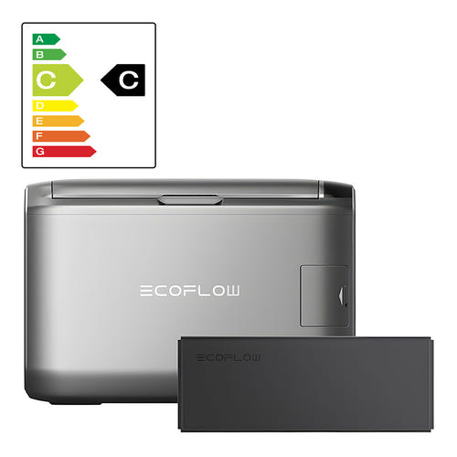 EcoFlow Glacier 55 L + batterie 298 Wh - réfrigérateur portable autonome double zone : 55 L set batterie 298 Wh