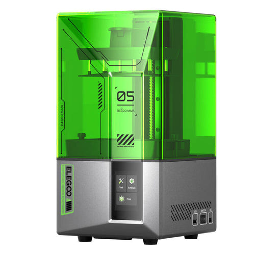 ELEGOO Mars 5 - Imprimante 3D résine MSLA écran mono 4K, nivellement auto : plateau cuve résine Mars 5