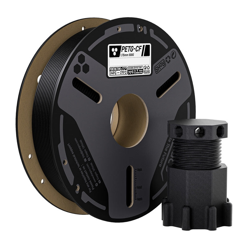 ELEGOO PETG-CF Noir - Filament fibre de carbone, 1,75 mm, 0,5 kg - visuel 1