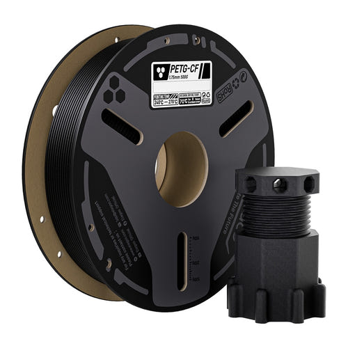 ELEGOO PETG-CF Noir - Filament fibre de carbone, 1,75 mm, 0,5 kg