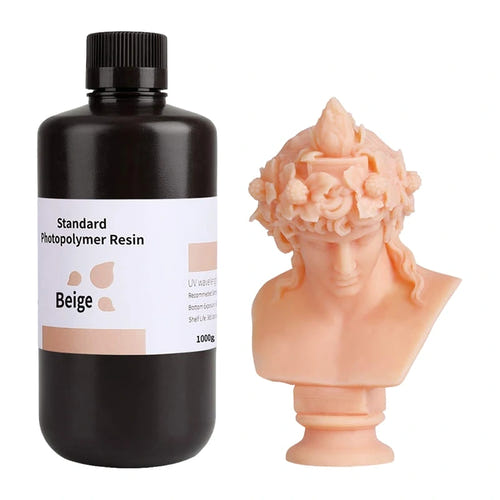 ELEGOO Standard Resin 1.0 Beige - Résine 3D pour imprimantes LCD et DLP - visuel 1