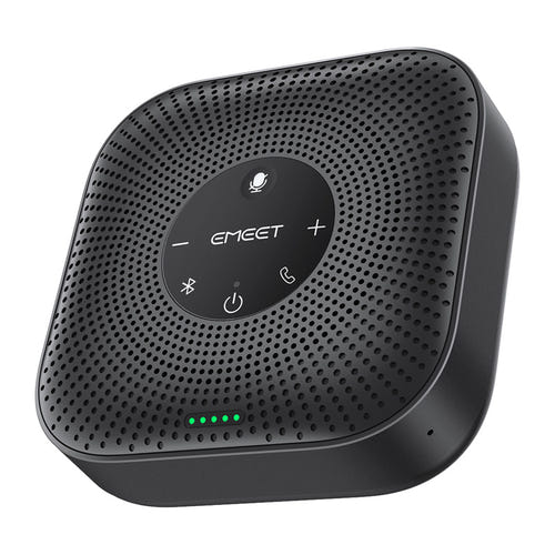 EMEET OfficeCore M0 Plus - Enceinte de conférence Bluetooth 4 micros 360° : connectique USB-C Bluetooth réunion