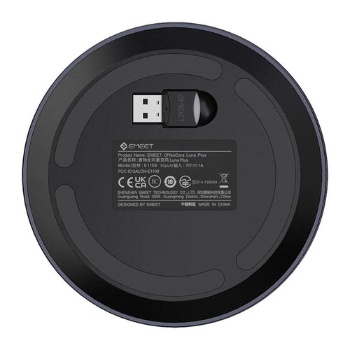 EMEET OfficeCore Luna Plus E1109 - Enceinte de conférence 8 micros : commandes tactiles
