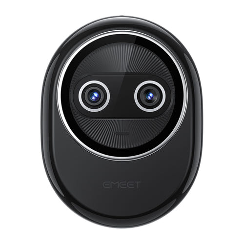 EMEET Piko+ - Webcam 4K double objectif, capteur Sony 1/2,55 pouce, noire