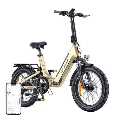 ENGWE L20 3.0 Boost - Vélo électrique pliant tout suspendu 250 W, doré - visuel 1