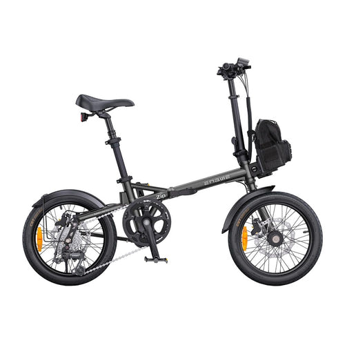 ENGWE ZIP - Vélo électrique pliant 250 W 16 pouces gris : plié compact