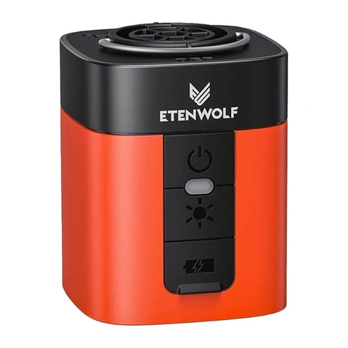 ETENWOLF AIR 3 - Mini pompe électrique 360 L/min avec lampe 600 lm, orange - visuel 1