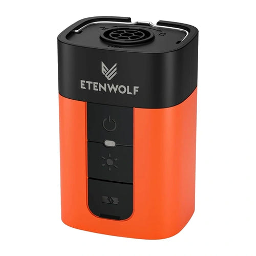ETENWOLF AIR 5 PRO orange - gonfleur électrique 720 L/min avec lampe et batterie externe - visuel 1