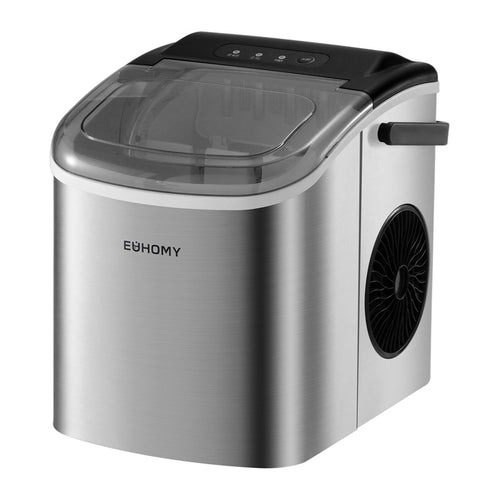 EUHOMY IM001 - Machine à glaçons de plan de travail 12 kg/24 h, 1,2 L (argent) - visuel 1